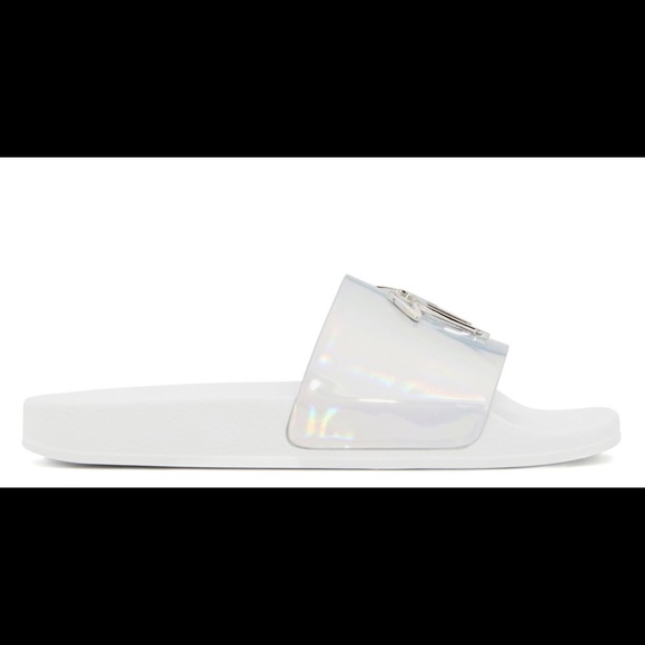 giuseppe zanotti NIB holographic logo pool slides - Picture 3 of 6